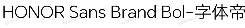 HONOR Sans Brand Bol字体转换